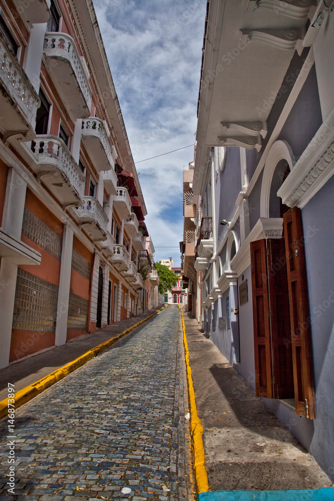 Old San Juan Street Scene, Puerto Rico