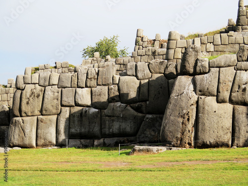 Sacsayhuaman, Incas ruins in the peruvian Andes photo