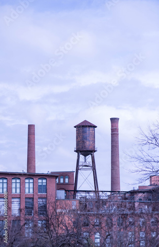 Smoke Stacks with Water Tower