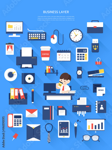 Business Flat Illustrations Collection
