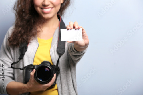 Beautiful photographer with...