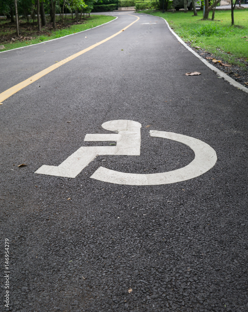 Obraz premium disabled lane