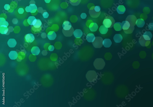 Abstract circular green bokeh background. Graphic resources design template.
