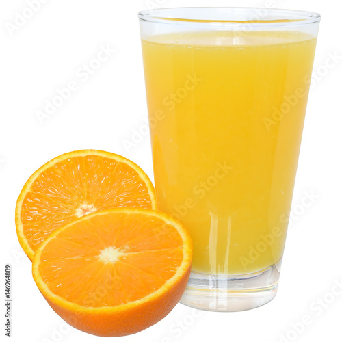 Orange juice isolated