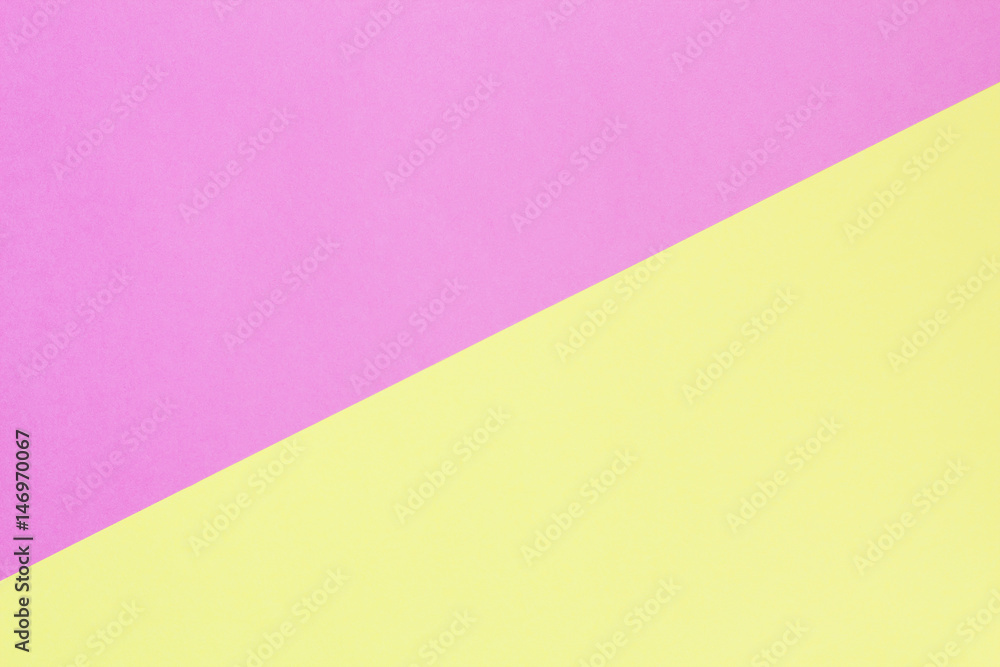 yellow and pink pastel background. Top view. yellow and pink pastel background. Top view.