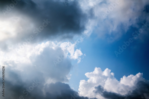 Cloudly blue skyscape. © PIC2FRAMES