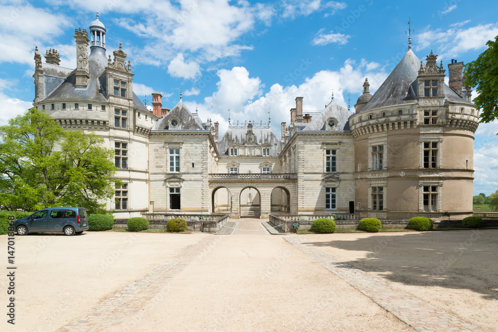 Fototapeta premium Schloss de Lude, Loire, Frankreich, Eingang