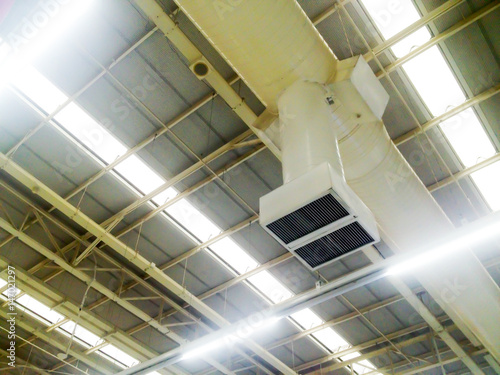 air conditioner and light in store