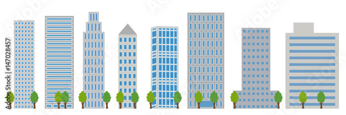 ビル　木　建物　アイコン