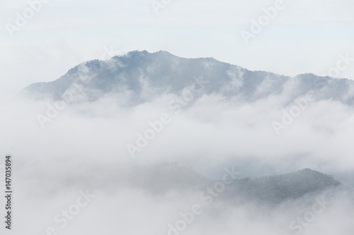 Sea of cloud in the mountain © leungchopan