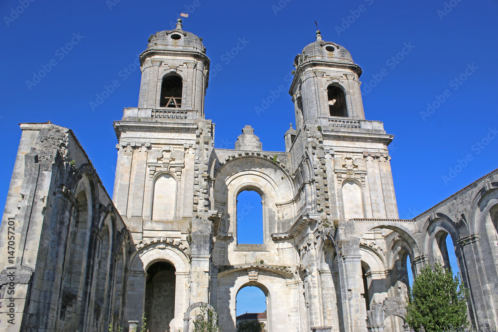 Ruined Abbey of St Jean D'Angely, France