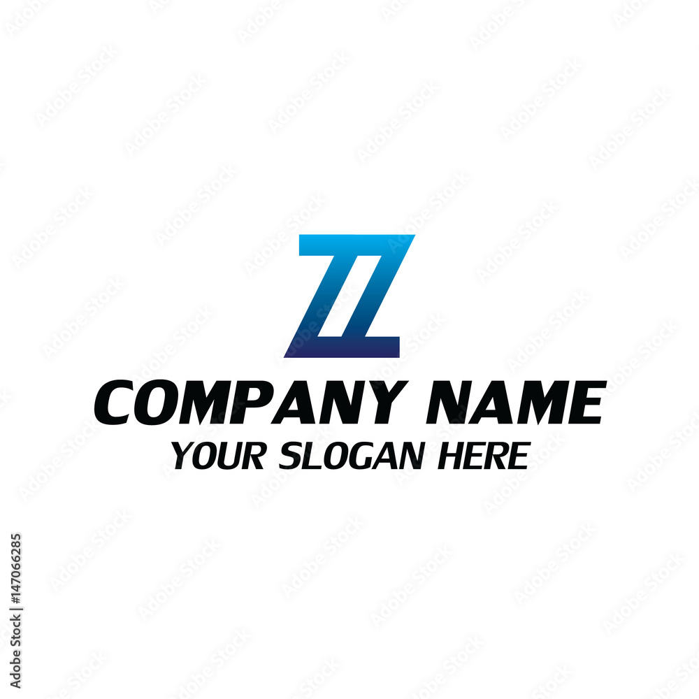 zz logo blue gradation