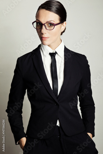 Woman in garcon style 