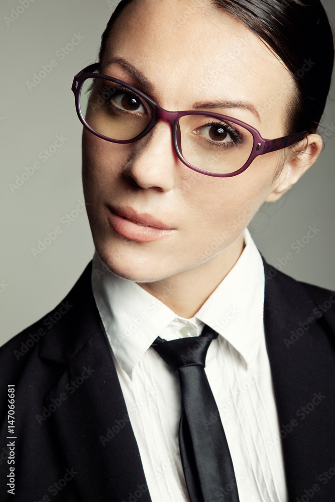Business woman in glasses 