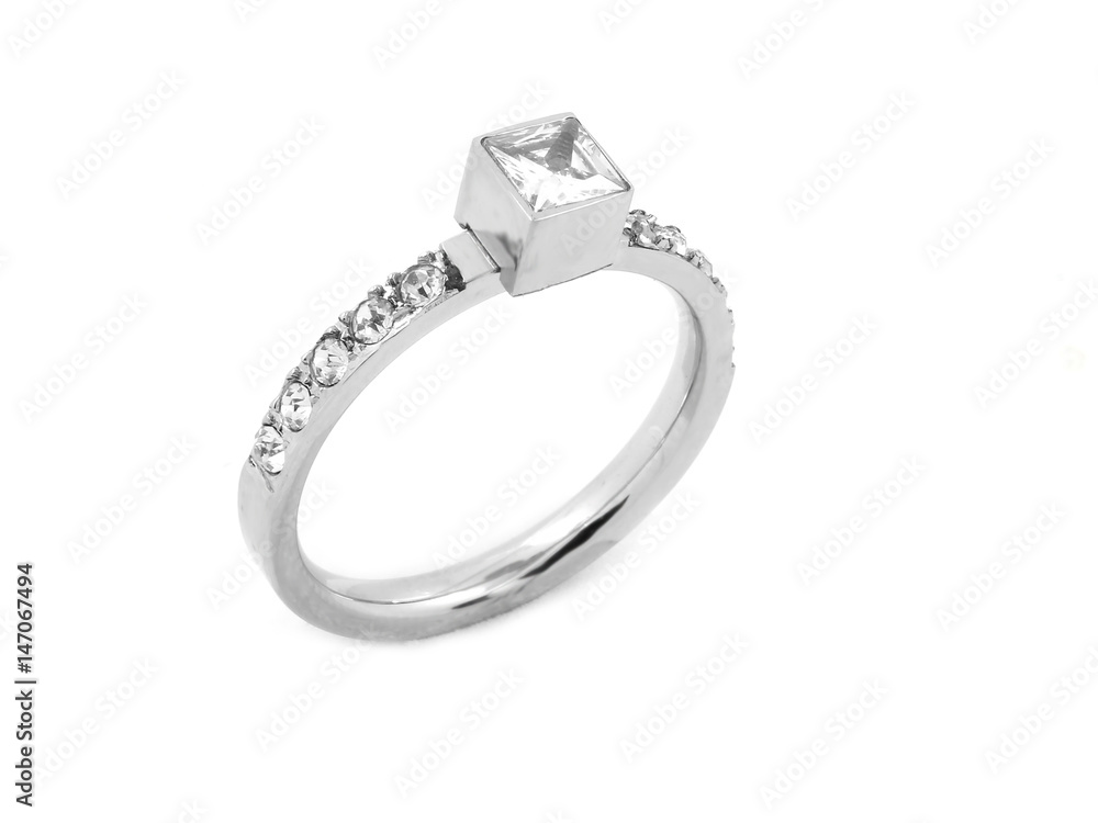 Ring - Stainless steel - One color background Ring - Stainless steel - One color background