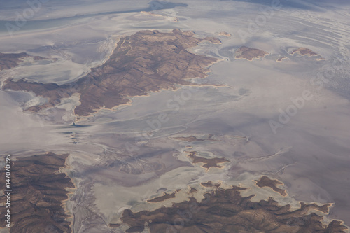 Salt lake Urmia in Iran photo