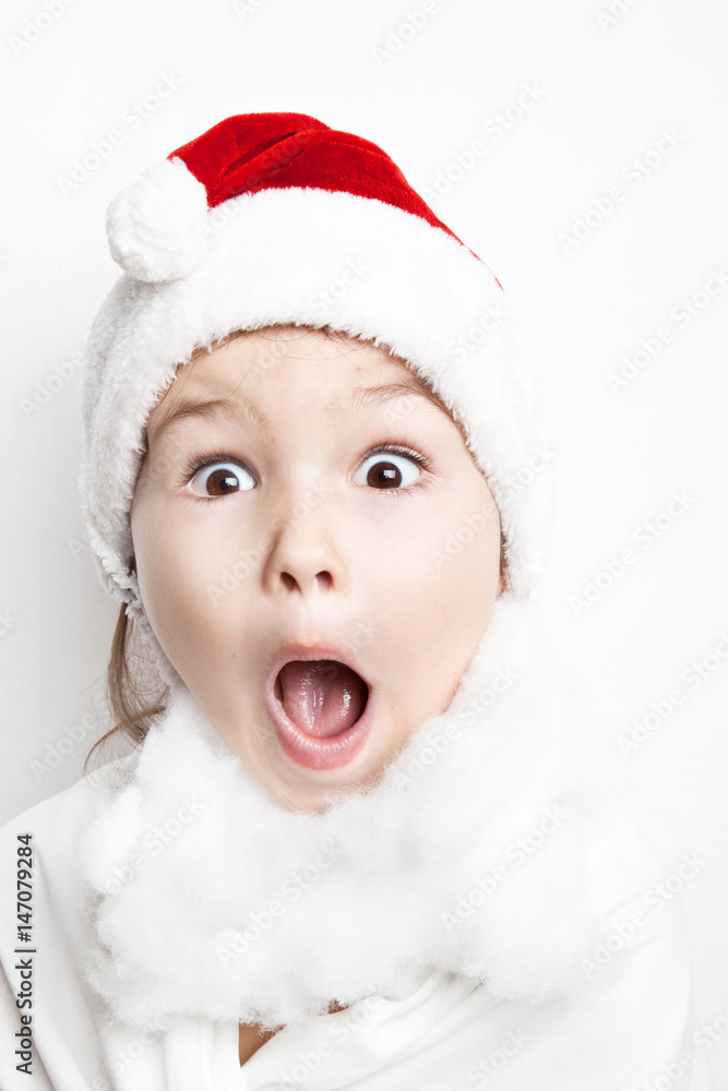 Child dressed as Santa Claus Child dressed as Santa Claus