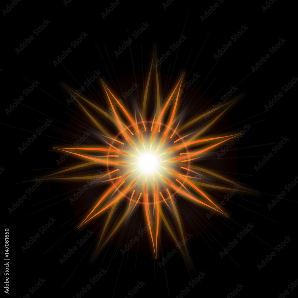 Bright Star Burst Light Effect with Glittering, Glowing Sparkles - Nebula Flare and Glare, Element for Texture or Background, Isolated on Black Bright Star Burst Light Effect with Glittering, Glowing Sparkles - Nebula Flare and Glare, Element for Texture or Background, Isolated on Black
