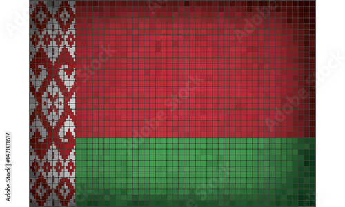 Mosaic flag of Belarus