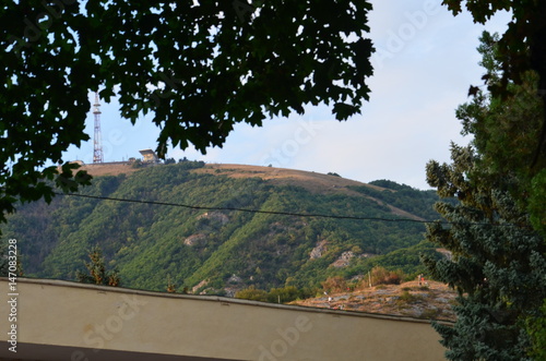 View from the mountain to the village Mashuk
