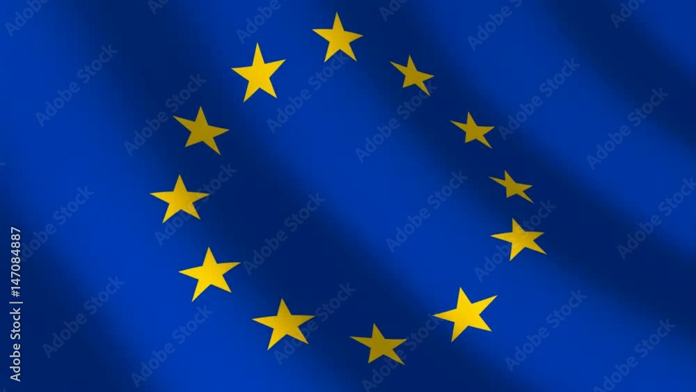 Flag euro union, seamless loop Flag euro union, seamless loop