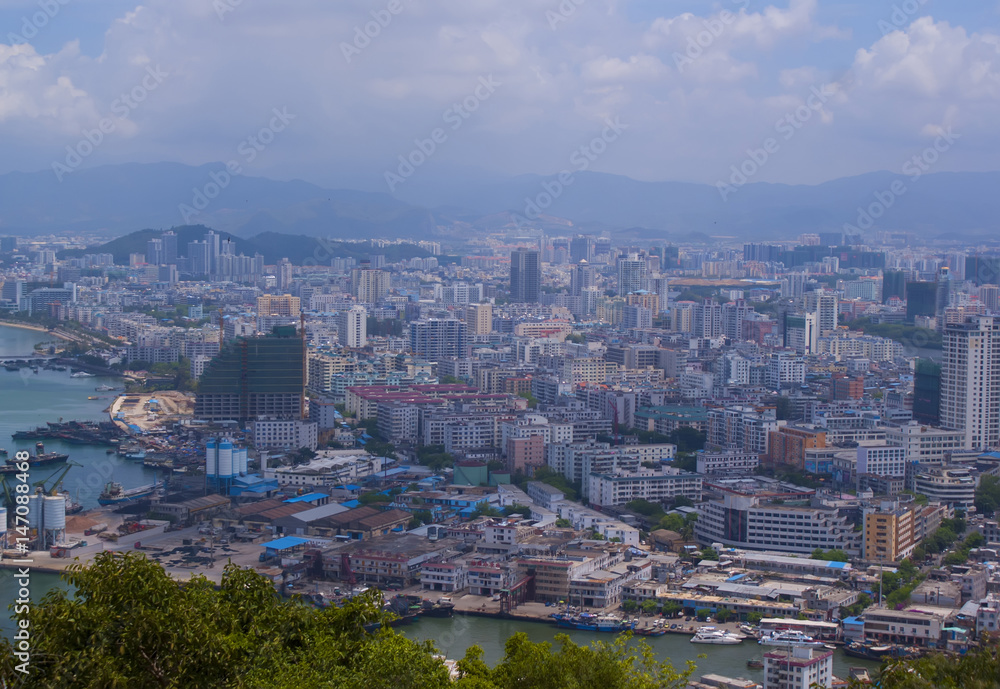 Obraz premium Hong Kong. Modern industrial city. The centre of Asia.