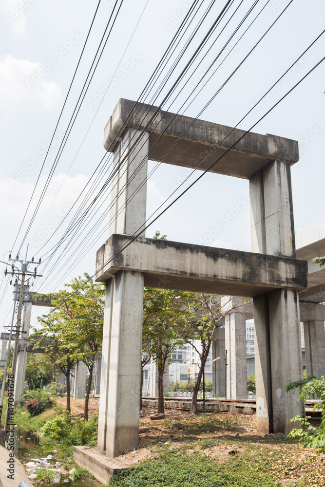 Obraz premium cement pole