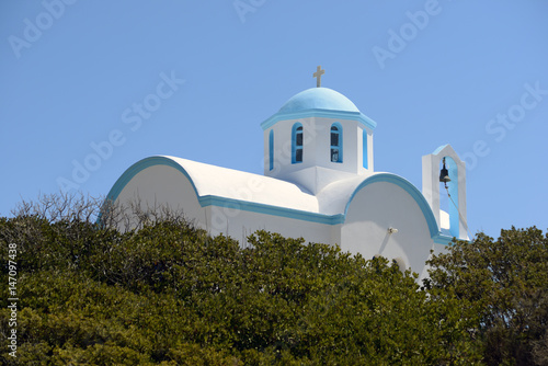 kyrka, landsbygden, , karpathos, grekland photo