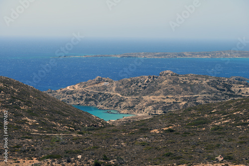 havsstrand, bad, karpathos, grekland