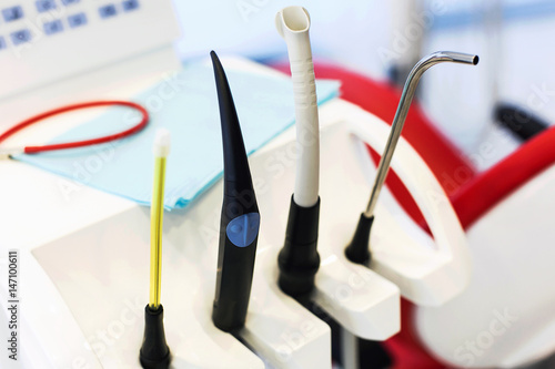 Dental assistant's equipment to help the stomatologist, sludge pump and other