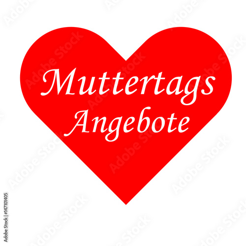 Rotes Herz - Muttertags Angebote