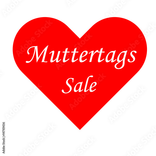 Rotes Herz - Muttertags Sale