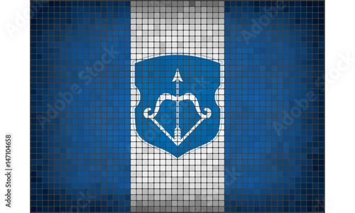 Mosaic flag of Brest, Belarus