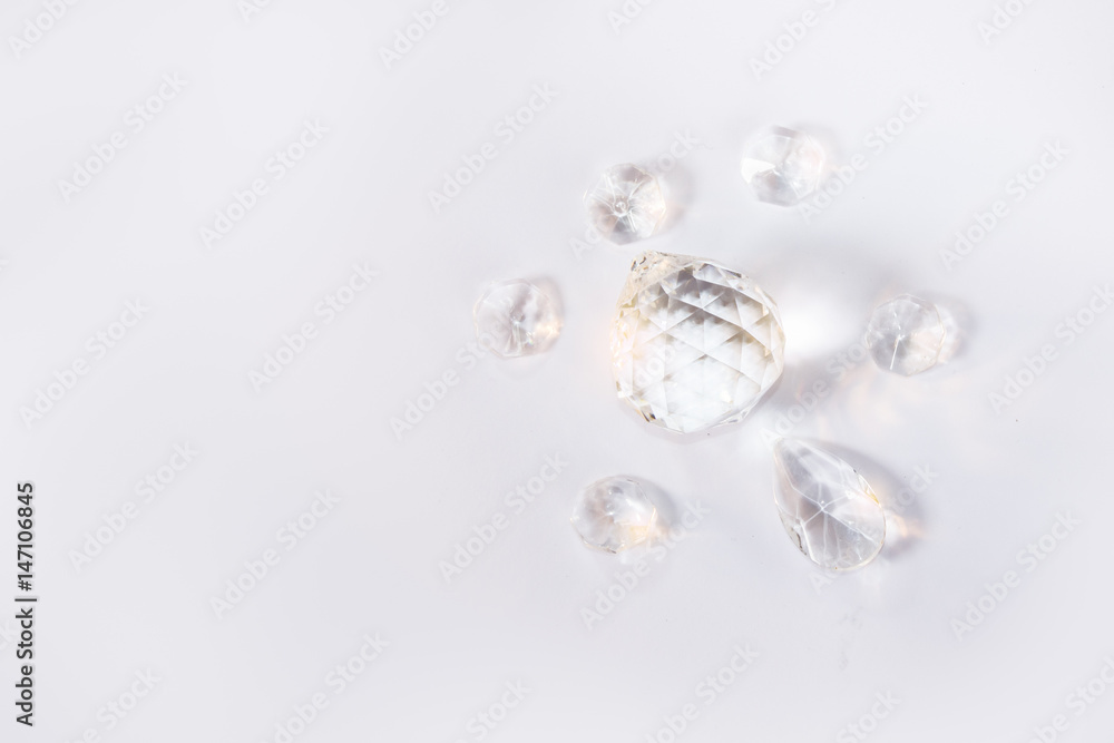 Set Of Diamonds on white background