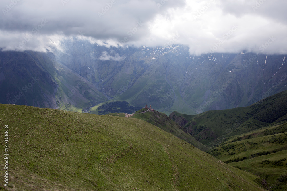 Caucasus mountains in Kazbegi, Georgia