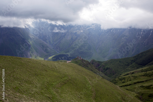 Caucasus mountains in Kazbegi, Georgia