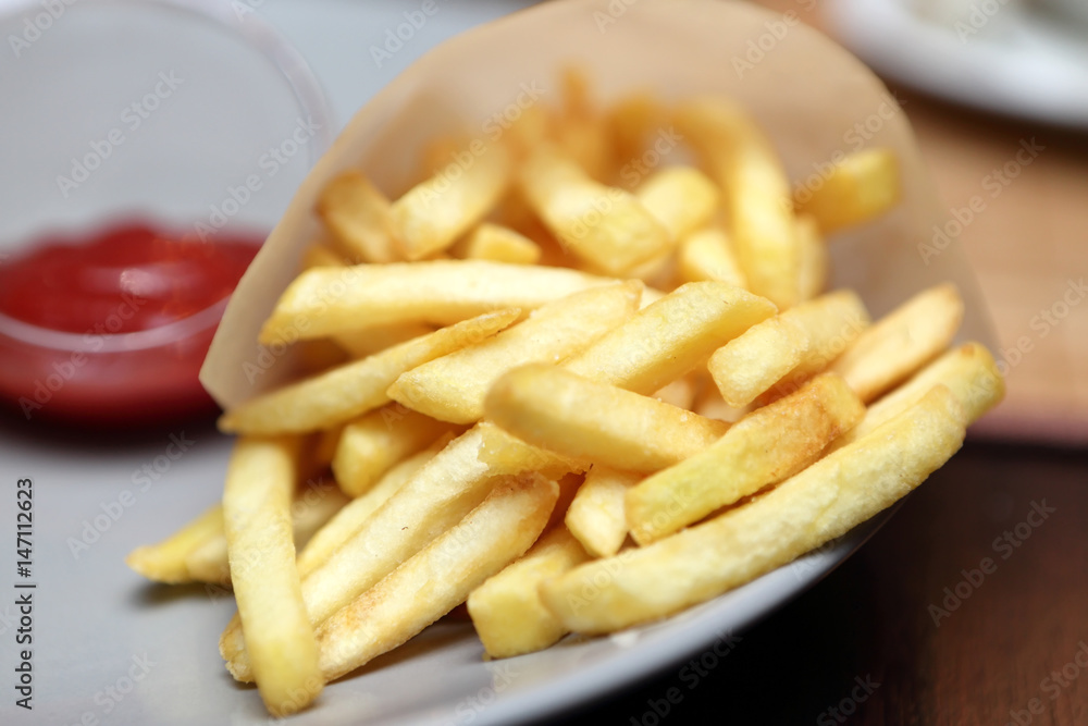 French fries on plate French fries on plate