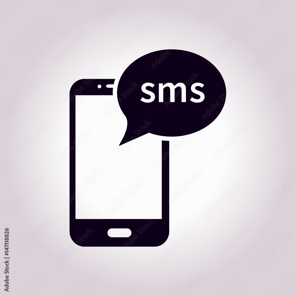 Smartphone email or sms icon. Mobile mail sign symbol. Smartphone email or sms icon. Mobile mail sign symbol.