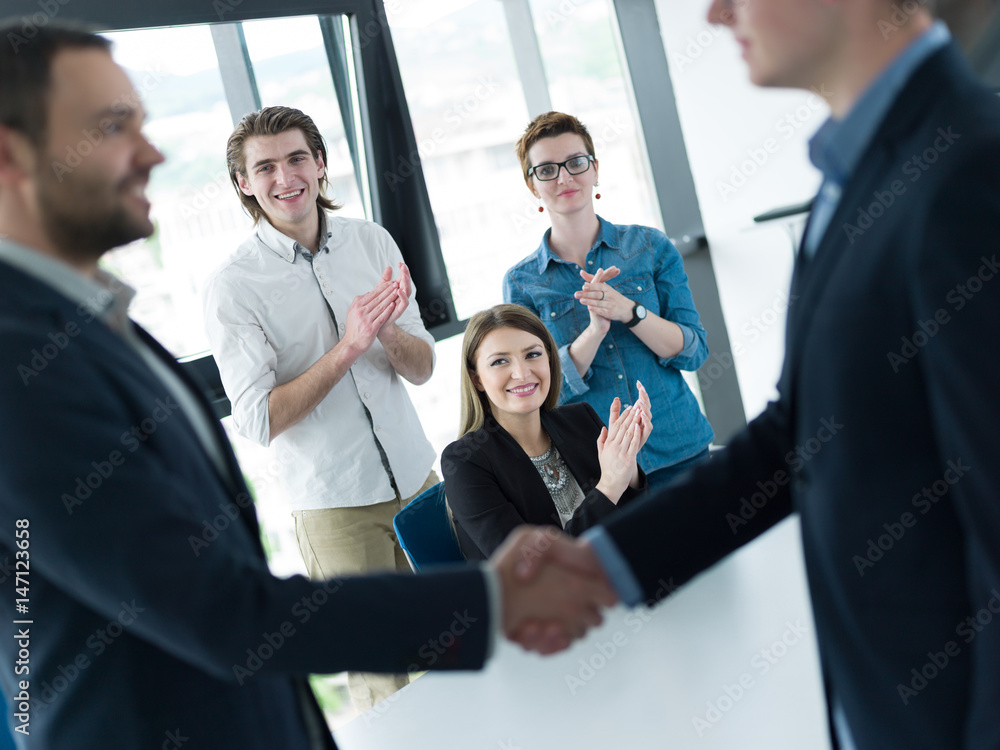 cloasing the deal in modern office interior cloasing the deal in modern office interior