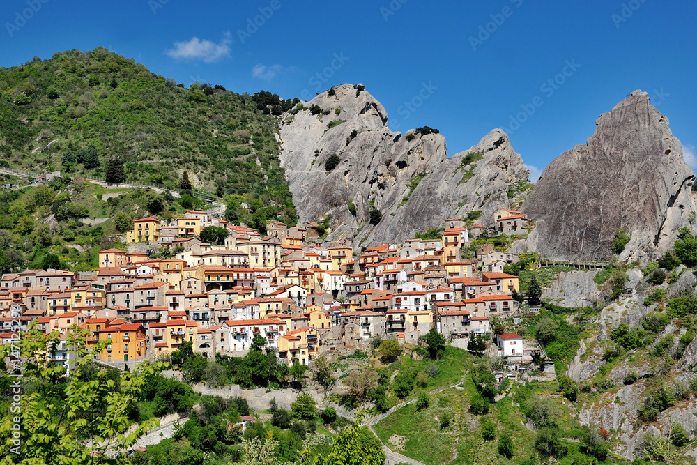 Castelmezzano, Basilicata, Italy - mountain village built in the rock