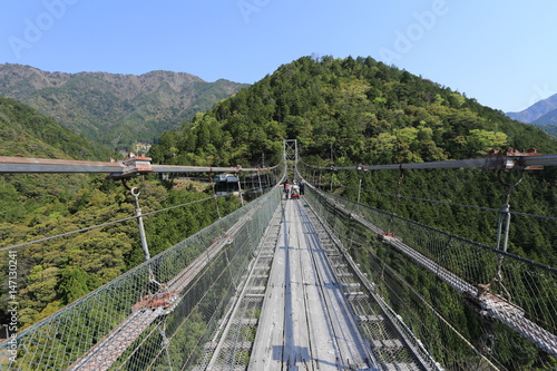 奈良の秘境　谷瀬の吊り橋