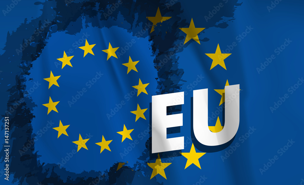 Flag of Europe (EU or European Union), vector Flag of Europe (EU or European Union), vector