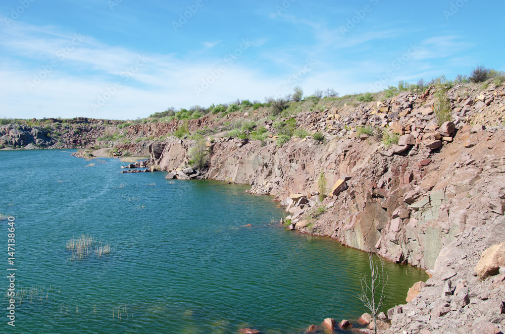part of an abandoned quarry