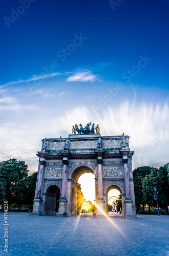 The Arc de Triomphe du Carrousel, Paris, France