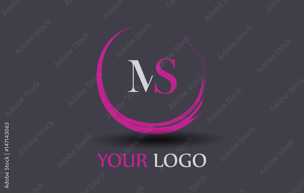 © Cristina Dumitru - MS Letter Logo Circular Purple Splash Brush Concept. © Cristina Dumitru - MS Letter Logo Circular Purple Splash Brush Concept.