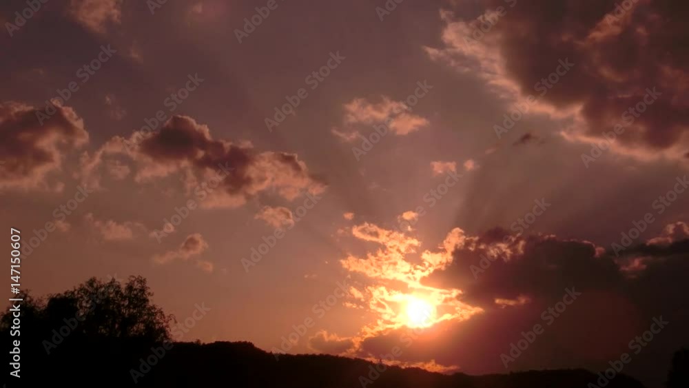 夕暮れのタイムラプス 夕暮れのタイムラプス