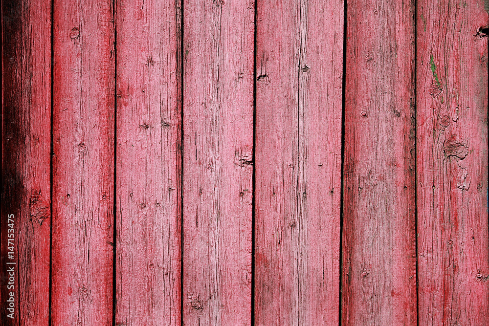 Old red, wooden fence Old red, wooden fence