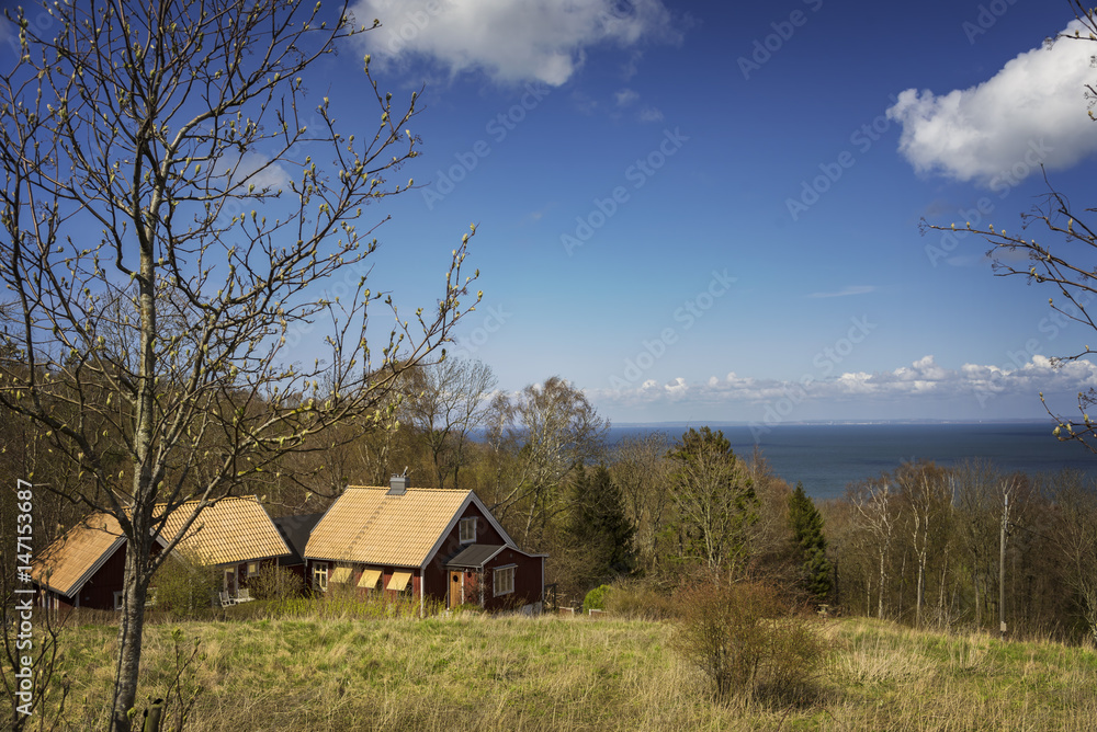 Fototapeta premium Rural seaside house