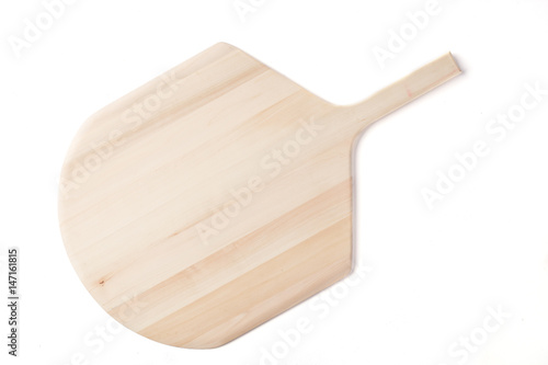 Pizza paddle isolated on a white background