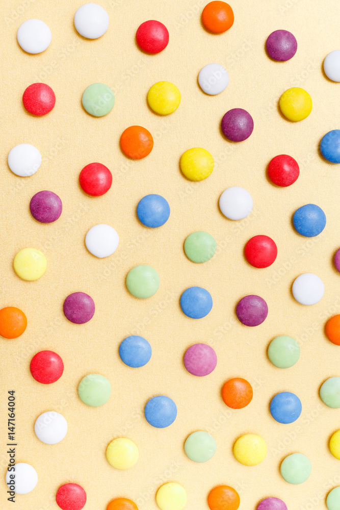 Lollipops sweets. Candy, top view flat lay on yellow background. Sweet sucker, lollipop, candy Lollipops sweets. Candy, top view flat lay on yellow background. Sweet sucker, lollipop, candy